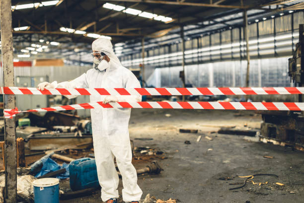 Professional Biohazard technician working in Wentworth, NC